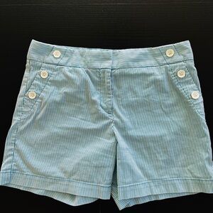 LOFT Blue Striped Women's Shorts